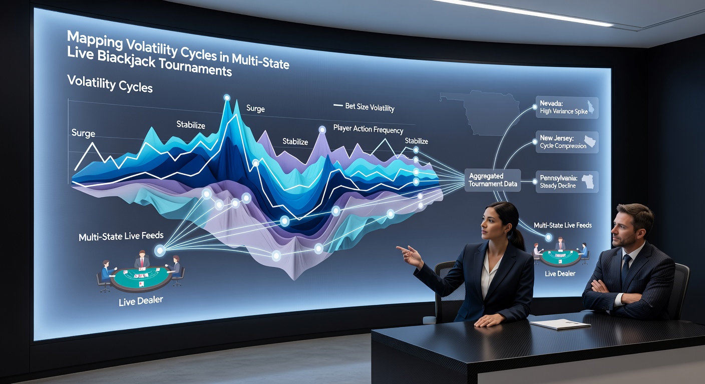 Live tournament data feed illustrating volatility patterns in multi-state blackjack events